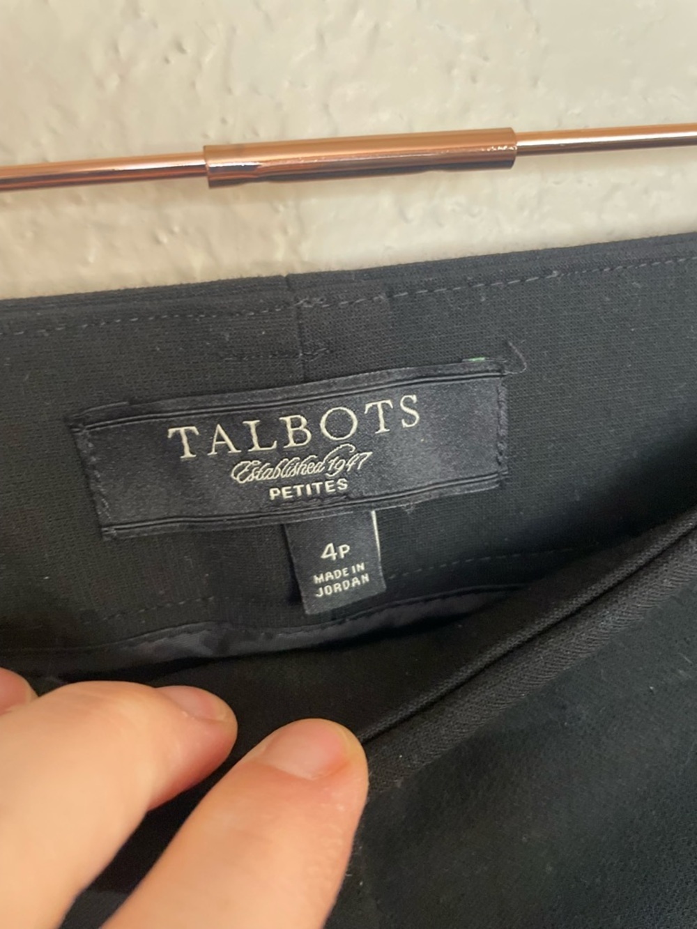 Talbots Black Petite Dress Pants 4P Modern Fit Quiet Luxury - Picture 2 of 6